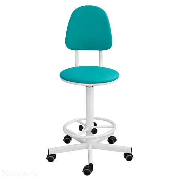 Кресло на винтовой опоре КР02/К (обивка цвет зеленый)