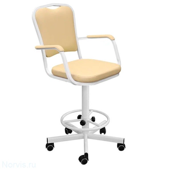 Кресло винтовое КР02-1 (обивка цвет кремовый)