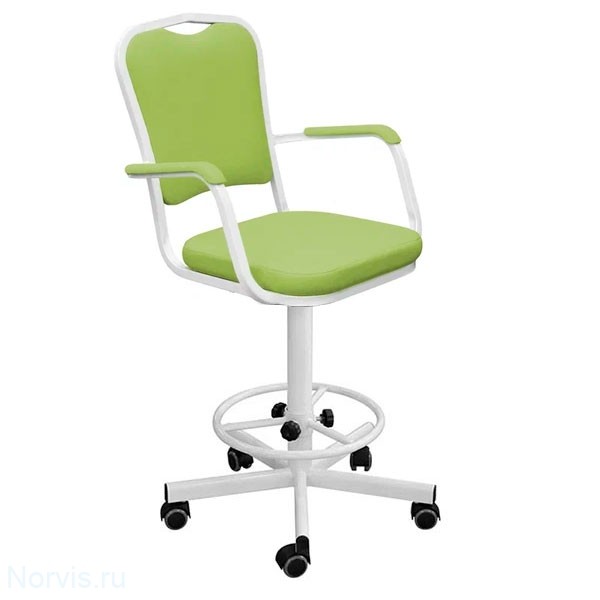 Кресло винтовое КР02-1 (обивка цвет светло-зеленый)