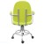 Кресло КР14 на винтовой опоре с подлокотниками (обивка цвет светло-зеленый)