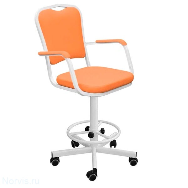Кресло винтовое КР02-1 (обивка цвет оранжевый)