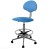 Кресло высокое КР12-В (обивка экокожа, цвет синий)