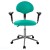 Кресло с подлокотниками КР12/П (обивка экокожа, цвет зеленый)