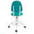 Кресло КР01 на винтовой опоре (обивка цвет зеленый)