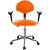Кресло с подлокотниками КР12/П (обивка экокожа, цвет оранжевый) 