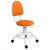 Кресло КР01 на винтовой опоре (обивка цвет оранжевый)