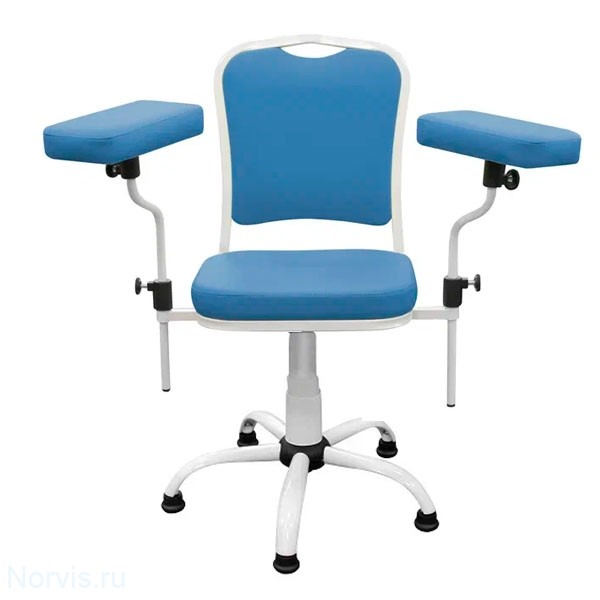 Кресло для забора крови ДР02(1) на газлифте (обивка цвет синий)