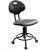 Кресло КР10-1 на винтовой опоре (полиуретан цвет черный) каркас черный