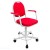 Кресло на винтовой опоре с подлокотниками КР15/П (обивка цвет красный)