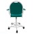 Кресло на винтовой опоре с подлокотниками КР15/П (обивка цвет синий)