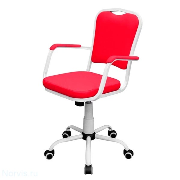 Кресло для медицинских учреждений КР09(1) обивка цвет красный