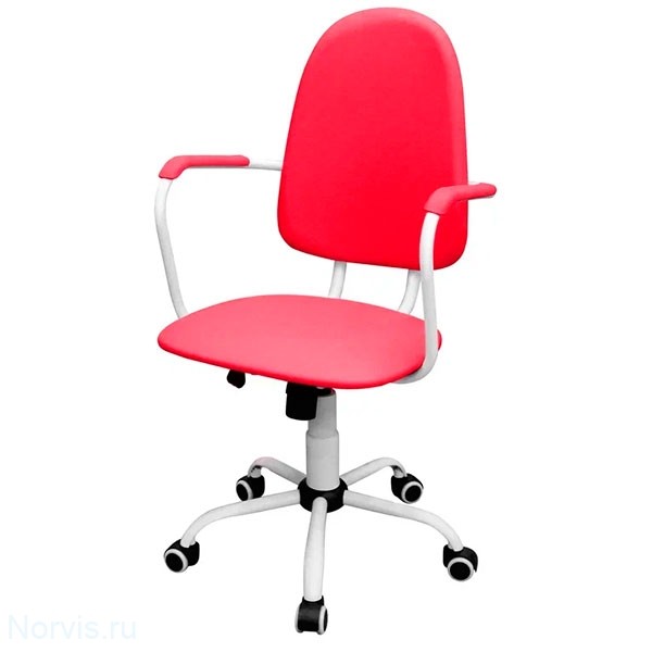 Кресло для медицинских учреждений КР14(1) обивка цвет красный