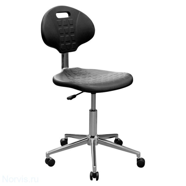 Стул-кресло на газлифте КР12 (полиуретан цвет черный)