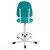 Кресло на винтовой опоре КР02 (обивка цвет зеленый)