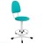 Кресло на винтовой опоре КР02 (обивка цвет зеленый)