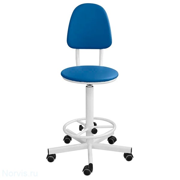 Кресло на винтовой опоре КР02/К (обивка цвет синий)