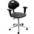 Стул-кресло на газлифте КР12/П с подлокотниками (полиуретан цвет черный)