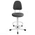 Кресло высокое винтовое КР03Т (мягкое сиденье) обивка цвет черный